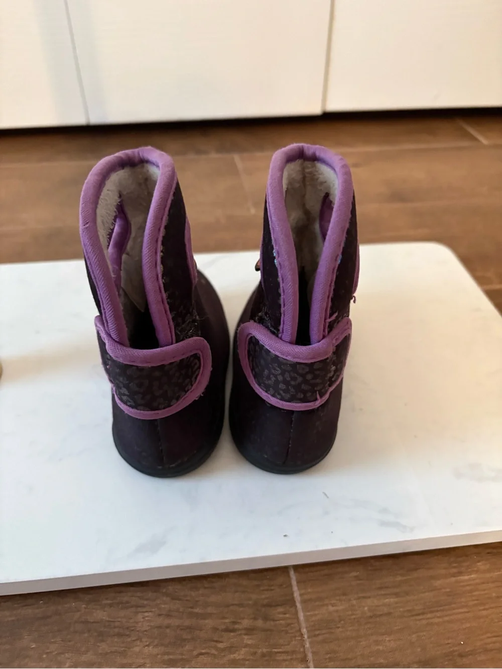 Bogs Infants Dark Purple and Lavender Pull-On Boots